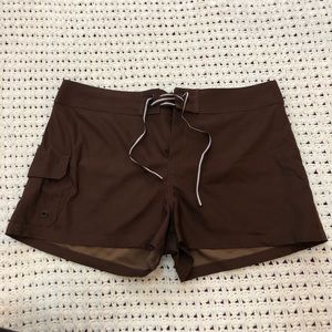 Brown Swim Shorts